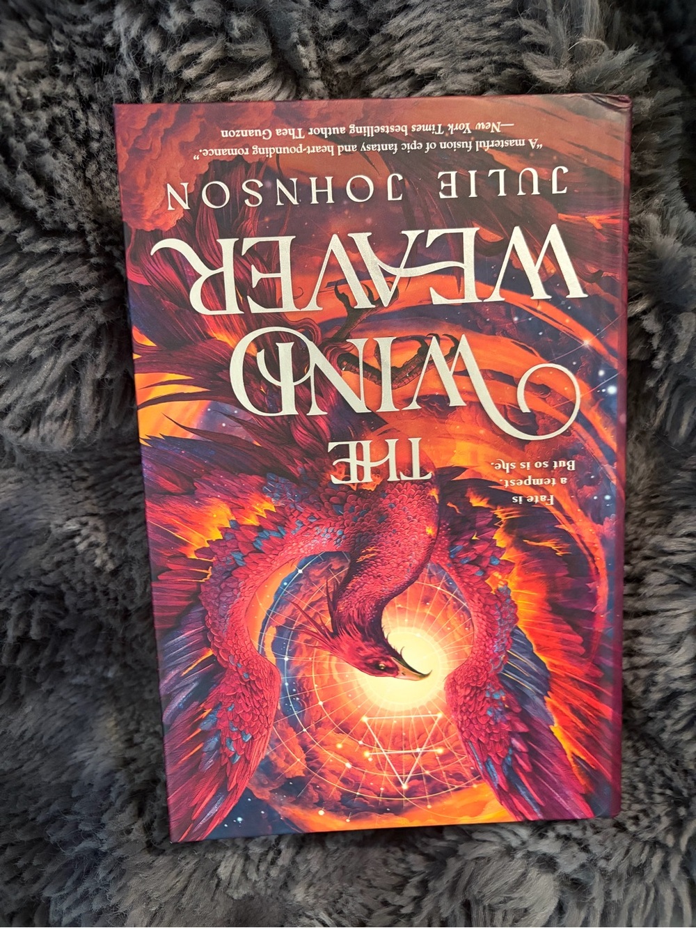 The Wind Weaver by — Vibrant Red and Orange Hardcover Novel